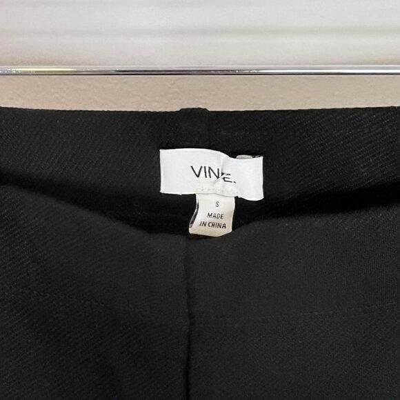 Vince Black Ribbed Stretch Knit Pull On Skinny Pants - Picture 6 of 8